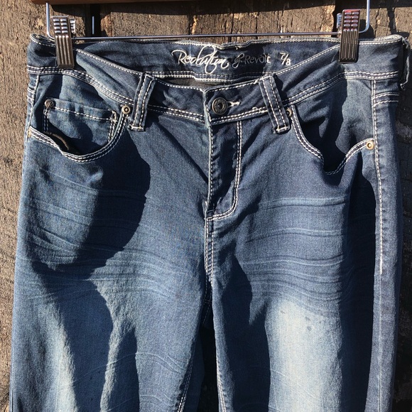 Revolution by Revolt Stretch Bootcut Jeans size 7/8 - Picture 3 of 5